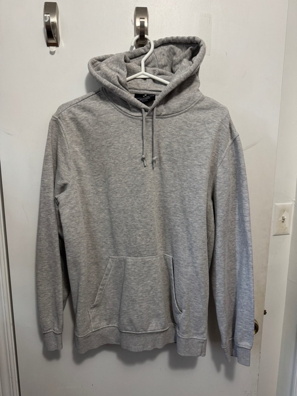 H&M Light Gray Men's Pullover Hoodie